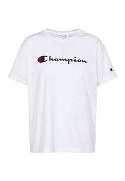 Champion Crewneck T-Shirt 115351, Wht, Medium von Champion