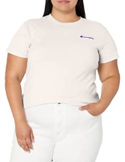 Champion Damen, klassisches, bequemes, Schrift (in Übergröße erhältlich) T-Shirt, Weiß, X-Klein von Champion
