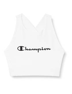 Champion Damen C Logo Sport-BH, weiß, XS von Champion