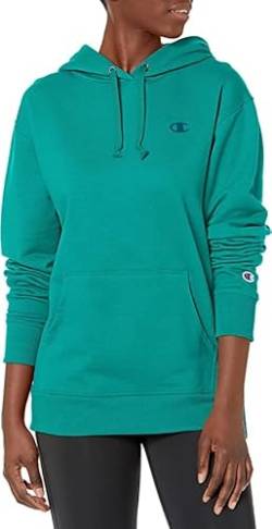 Champion Damen Crewneck, Powerblend Oversized Fleece, Our Best Sweatshirts for Women Pullover, Aqua Tonic-407d55, XS von Champion