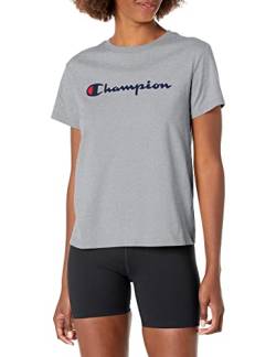 Champion Damen Klassisches T-Shirt, Oxford Gray-y08113, Klein von Champion