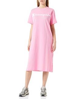 Champion Damen Legacy American Classics Big Logo Oversized Kleid, Hot Pink, Medium von Champion