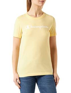 Champion Damen Legacy American Classics Logo Regular S/S T-Shirt, Pastellgelb, M von Champion