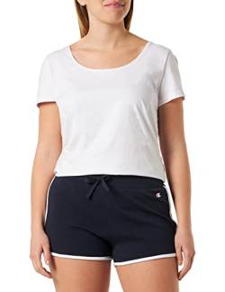 Champion Damen Legacy American Classics Soft Cotton 1x1 Rib Small C-Logo Badehose, Blu Marino, XXL von Champion