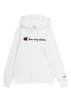 Champion Damen Legacy American Classics W-Light Powerblend Fleece Kapuzenpullover, Off White, M von Champion