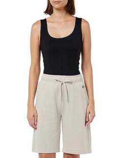 Champion Damen Legacy American Classics W-Light Powerblend Terry High-Waist Shorts, Silber grau, S von Champion