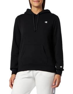 Champion Damen Legacy Basics W-Light Powerblend Fleece Kapuzenpullover, Schwarz, L von Champion