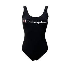 Champion Damen Legacy Icons Swimwear W-Matt Nylon Logo Badeanzug, Schwarz, L von Champion