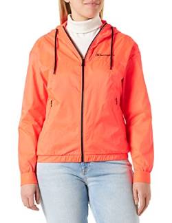 Champion Damen Legacy Outdoor Coated Nylon Hooded Jacke, Erdbeerrose, XS von Champion