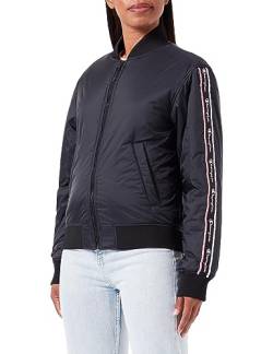 Champion Damen Legacy Outdoor W-Nylon Ripstop Bomber Gepolsterte Jacke, Schwarz, S von Champion