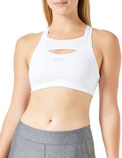 Champion Damen Sa New Active Crop Top Sport-BH, Undurchsichtige, weiß, XS von Champion