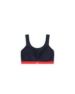 Champion Damen Sa Sn109 D+max Bra Sport-BH, Mehrfarbig (Blau/Rot), 80G von Champion