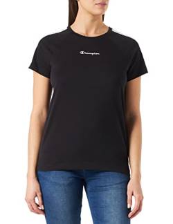 Champion Damen Sport Tape S/S T-Shirt, Schwarz, M von Champion