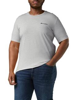 Champion Herren American Classics Small Logo S/S T-Shirt, Grau, S von Champion