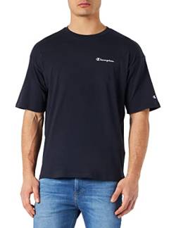 Champion Herren American Classics T-Shape S/S T-Shirt, Marineblau, S von Champion