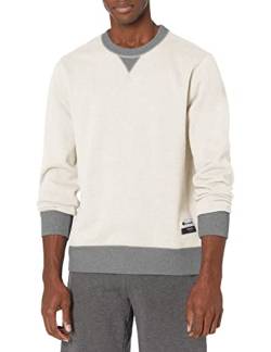 Champion Herren Authentic Originals Wildleder Sweatshirt, Oatmeal Heather/Oxford Gray, Small von Champion