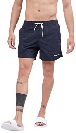 Champion Herren Beachshorts Small Logo Badehose, Kobaltblau, S von Champion