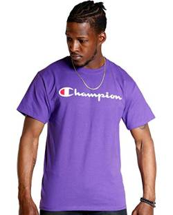 Champion Herren Big & Tall Classic Tee C Script T-Shirt, Violett, L von Champion