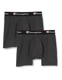 Champion Herren Core x2 Retroshorts, Dunkelgrau Meliert, XL (2er Pack) von Champion