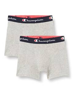 Champion Herren Core x2 Retroshorts, Hellgrau Meliert, S (2er Pack) von Champion