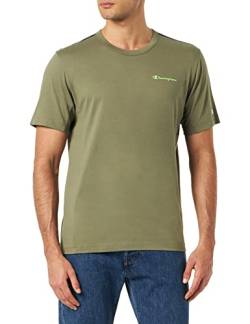 Champion Herren Legacy All Day Active Small Logo S/S T-Shirt, Gunmetal Green, Large von Champion