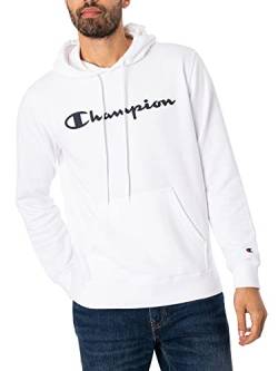 Champion Herren Legacy American Classics Heavy Powerblend Terry Logo Kapuzenpullover, Weiß, XL von Champion