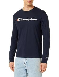 Champion Herren Legacy American Classics-L-s Crewneck Langarmshirt, Blu Marino, Small von Champion