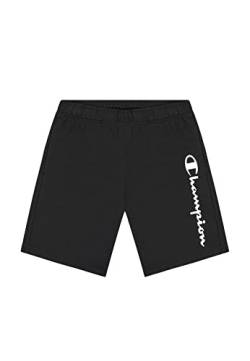 Champion Herren Legacy Authentic Pants Powerblend Terry Logo Bermuda Shorts, Schwarz, M von Champion
