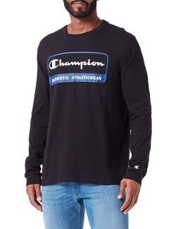 Champion Herren Legacy Graphic Shop Authentic-L-s Crewneck Langarmshirt, Schwarz, Small von Champion