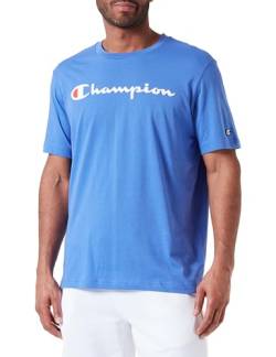 Champion Herren Legacy Icons-S/S Crewneck T-Shirt, Jeansblau, Large von Champion