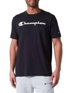 Champion Herren Legacy Icons-S/S Crewneck T-Shirt, Schwarz, Large von Champion