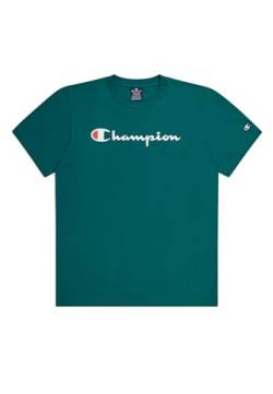 Champion Herren Legacy Icons-S/S Crewneck T-Shirt, Waldgrün, Medium von Champion