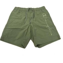 Champion Herren Legacy Icons Tonal Logo Beachshorts-Crinkle Taslon Bermuda Badehose, olivgrün, L von Champion