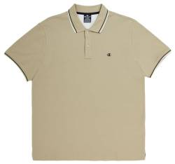 Champion Herren Legacy Poloshirt Gallery Light Cotton Piqué C-Logo Polohemd, beige, XXL von Champion