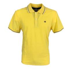 Champion Herren Legacy Poloshirt Gallery Light Cotton Piqué C-Logo Polohemd, gelb, 56 von Champion