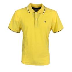 Champion Herren Legacy Poloshirt Gallery Light Cotton Piqué C-Logo Polohemd, gelb, Large von Champion