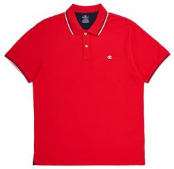 Champion Herren Legacy Poloshirt Gallery Light Cotton Piqué C-Logo Polohemd, rot, Large von Champion
