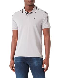 Champion Herren Legacy Poloshirt Gallery Piqué Stretch All Day Active Polohemd, Grau, Medium von Champion