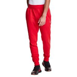 Champion Herren Reverse Weave Herren Sweatpants mit Taschen Herren Lounge Pants Jogger 30,5 Zoll, Red Scarlet C Logo, Groß von Champion