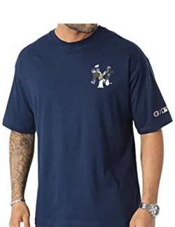 Champion Herren Rochester 1919 MLB Crewneck S-s T-Shirt, Nachtblau (Pgbl), Medium von Champion