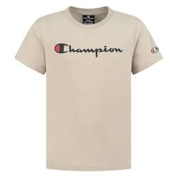 Champion Jungen Legacy American Classics B-S-s Crewneck T-Shirt, Silber grau, 9-10 Jahre von Champion