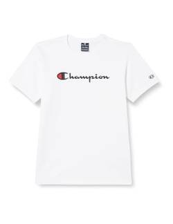 Champion Jungen Legacy American Classics B-S-s Crewneck T-Shirt, Weiß, 15-16 Jahre von Champion