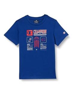 Champion Jungen Legacy Basketball B-S-s Crewneck T-Shirt, Blue College, 15-16 Jahre von Champion