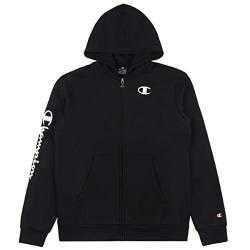 Champion Kinder Zip Hoodie Hooded Full Zip Sweatshirt 305359, Farbe:schwarz (NBK), Größe:S von Champion