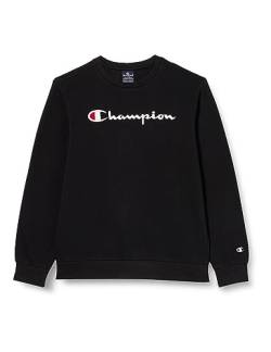 Champion Kinder und Jugendliche Legacy American Classics B Ultralight Powerblend Fleece Crewneck Sweatshirt, Nero, 11-12 Jahre von Champion