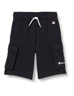 Champion Kinder und Jugendliche Legacy American Classics Ultra Light Powerblend Terry Cargo Bermuda Shorts, Schwarz, M von Champion