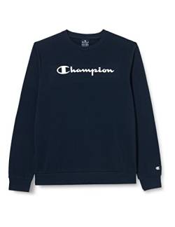 Champion Kinder und Jugendliche Legacy American Classics-Ultra Light Powerblend Terry Logo Crewneck Sweatshirt, Marineblau, 5-6 Jahre von Champion