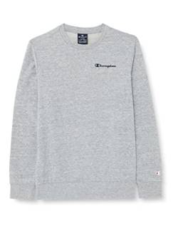 Champion Kinder und Jugendliche Legacy American Classics-Ultra Light Powerblend Terry Small Logo Crewneck Sweatshirt, Grau, 5-6 Jahre von Champion