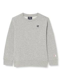 Champion Kinder und Jugendliche Legacy Basics B-Ultralight Powerblend Fleece Crewneck Sweatshirt, Helles Heather Grey, 13-14 Jahre von Champion