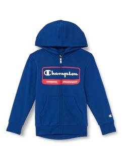 Champion Kinder und Jugendliche Legacy Graphic Shop B Ultralight Powerblend Fleece Full Zip Kapuzenpullover, Blu, 13-14 Jahre von Champion